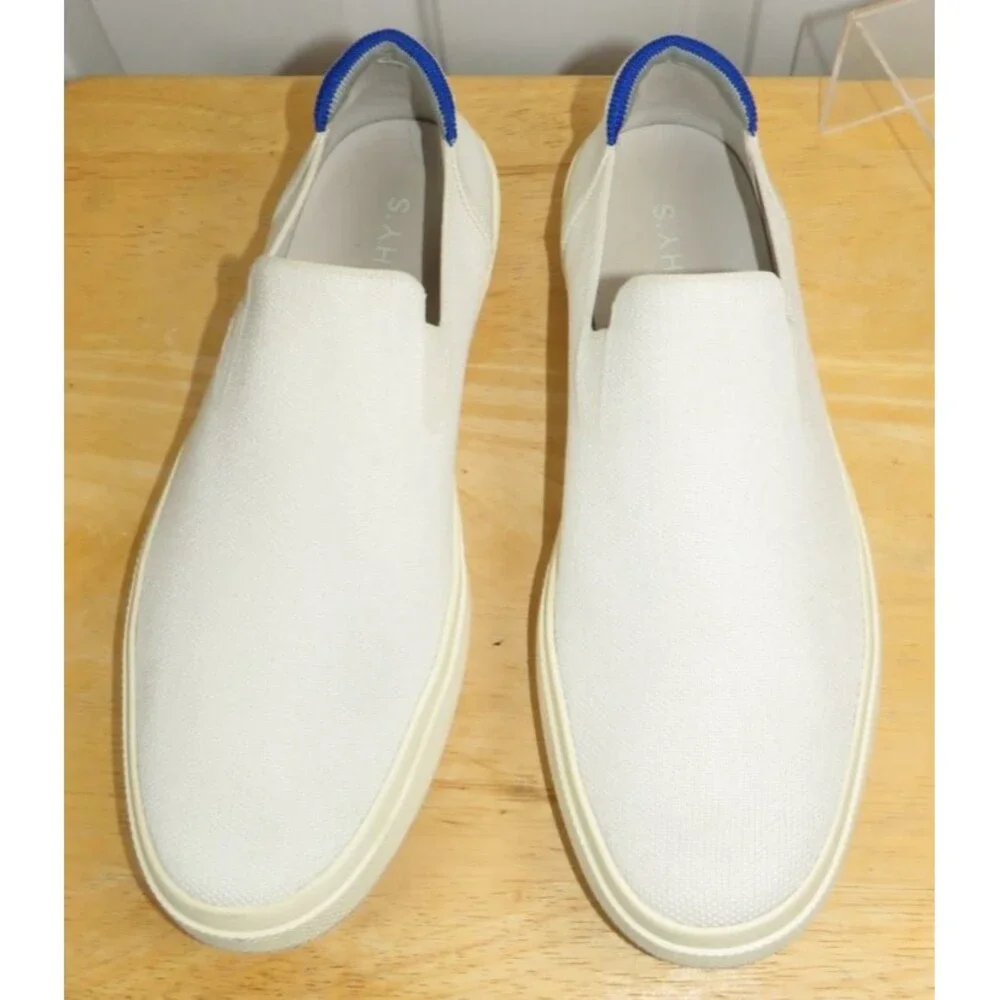 Rothy's The City Slip-On Sneakers Knit Casual Cream/White Men's 10.5/Women's 12